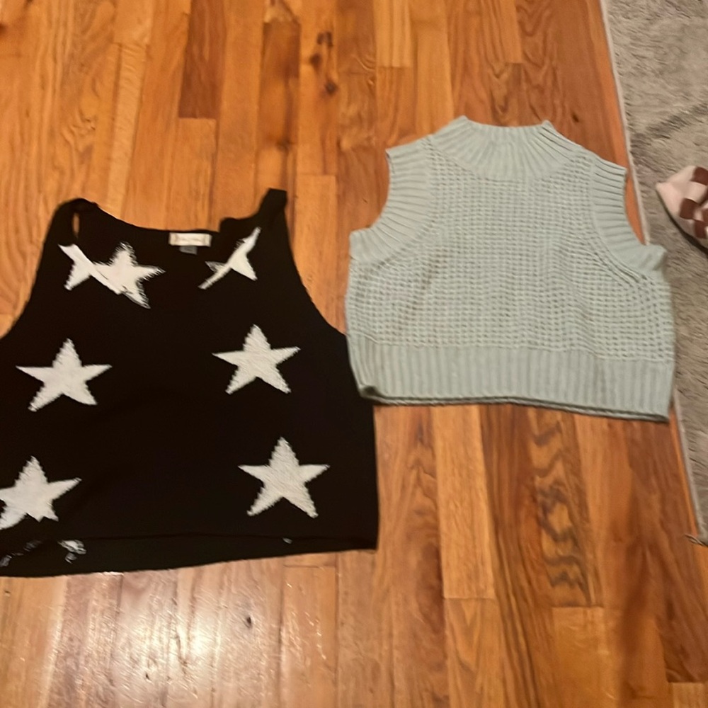 Two sweater vest. One from altard state. The second is from Jessica Simpson.